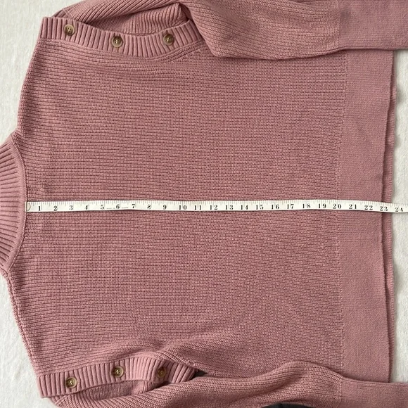 Vivienne Hu VHNY Convertible, Knit, Long Sleeve, Vest, Mauve, Sweater, OS - Picture 11 of 13
